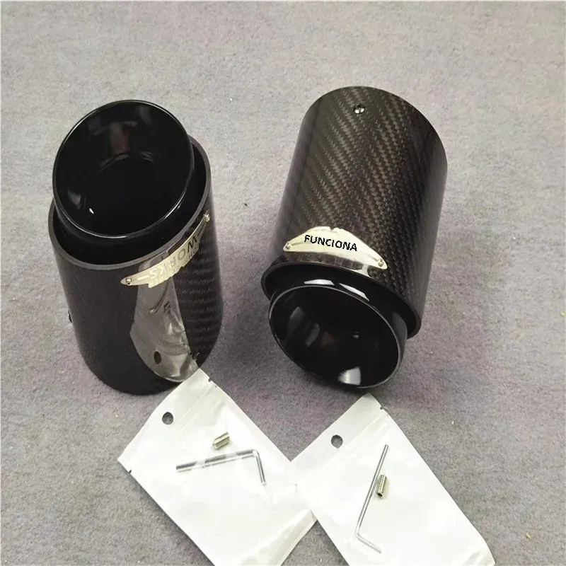 1 peça para mini cooper f54 f55 f56 f57 r60 r61 f60 r55 r56 r57 r58 r59 s jcw tubo de escape de carbono acessórios para carro