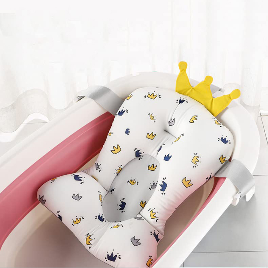 Baby Badewanne Pad Einstellbare Bad Unterstützung Sitz Matte Dusche Kissen Neugeborenen Faltbare Baby Bad Sitz Schwimmende Sicherheit Wasser Pad