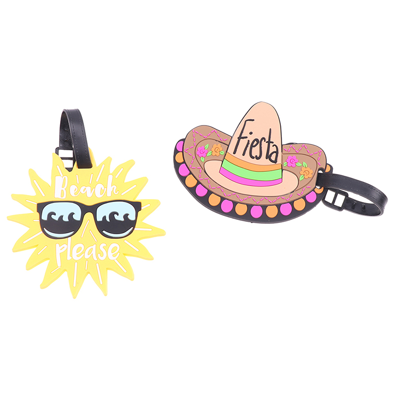 Creative Luggage Tags Suitcase ID Addres Holder Fruits Baggage Boarding Tags Portable Label Travel Accessories