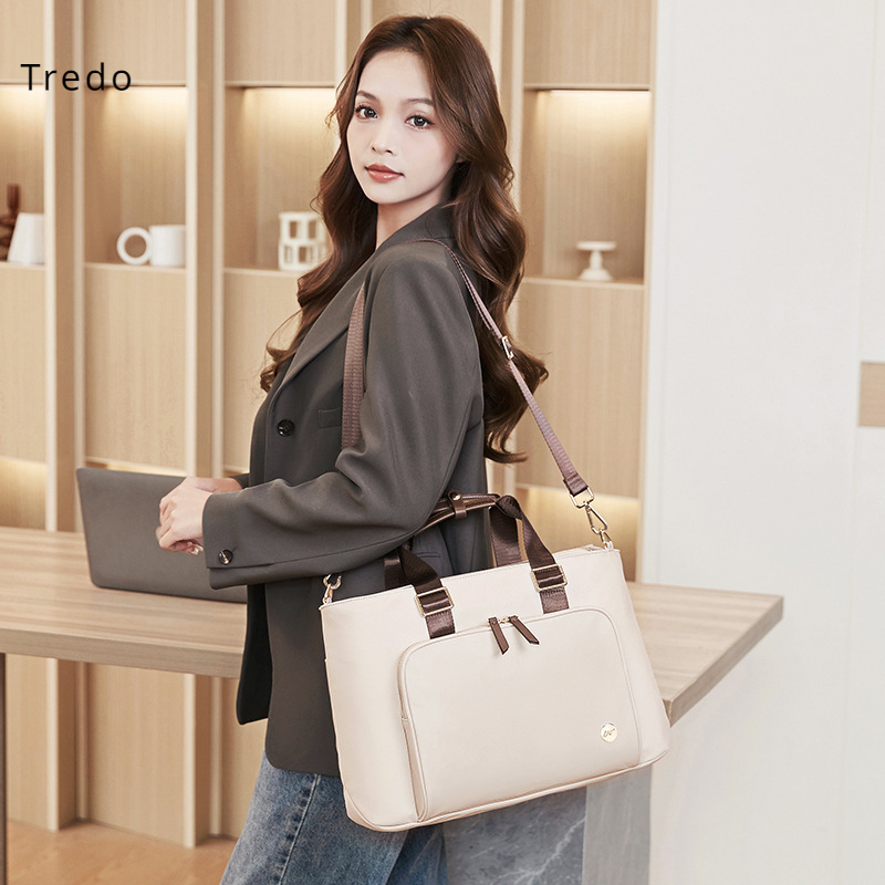 Borsa per computer da donna semplice alla moda Borsa per laptop portatile da 15 pollici 16 pollici Borsa a tracolla leggera a tracolla mochila