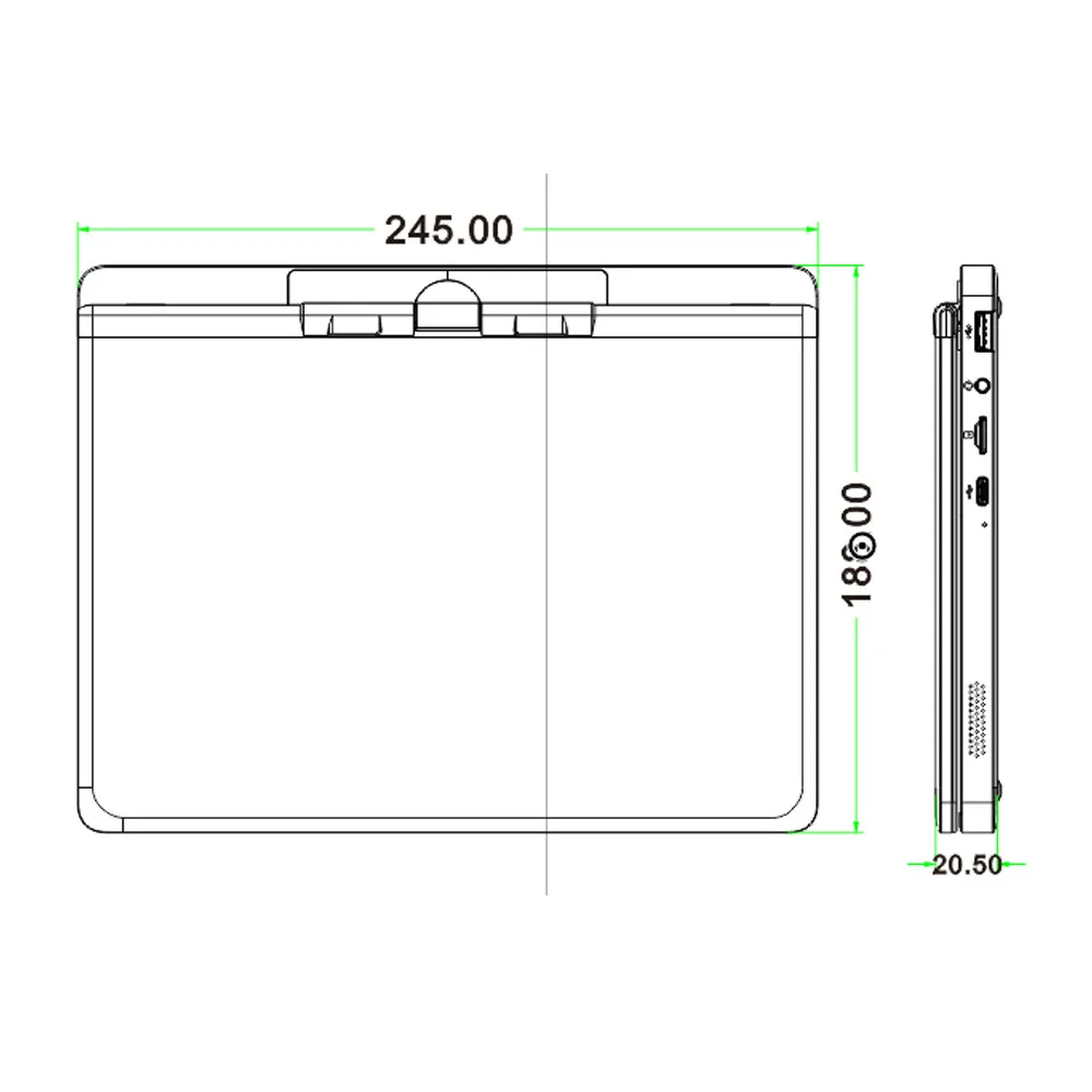 10.5Inch Touch Screen Portable Laptop TP  Intel N150 MAX 32GB DDR4 2TB SSD Mini Office Notebook PC Full-function Type-C Port