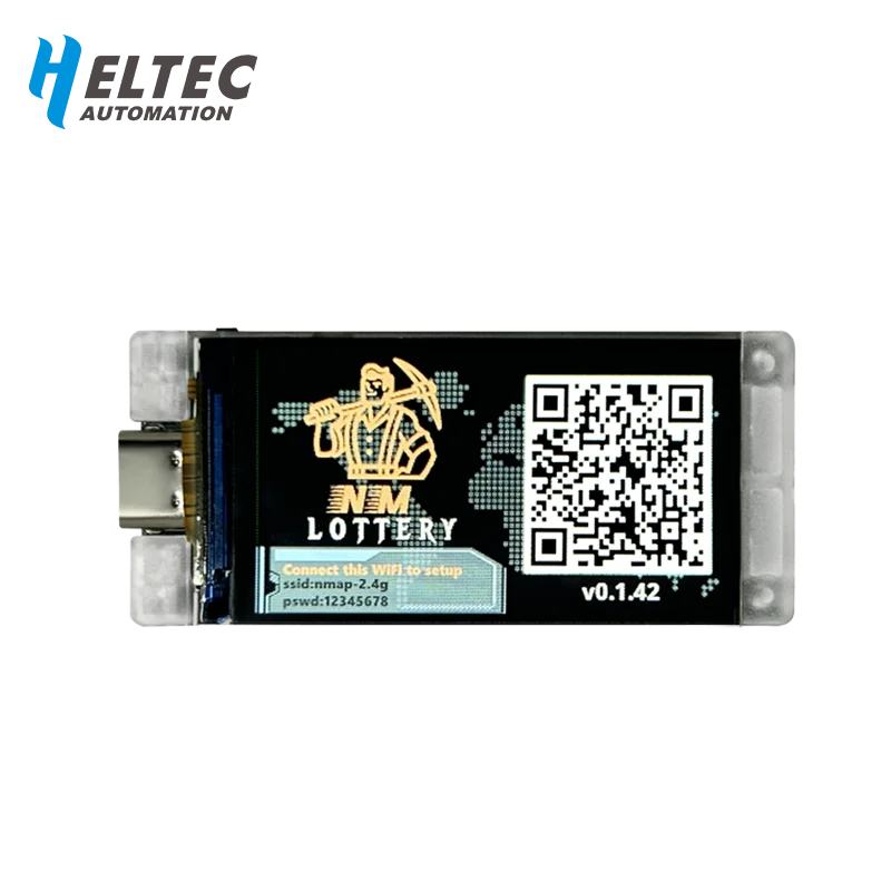 New Nerd Miner v2 ESP32 Crypto Solo Lottery 117KH/s Heltec Vision Master T190 Win BTC with Low Power Consumption WiFi Connection