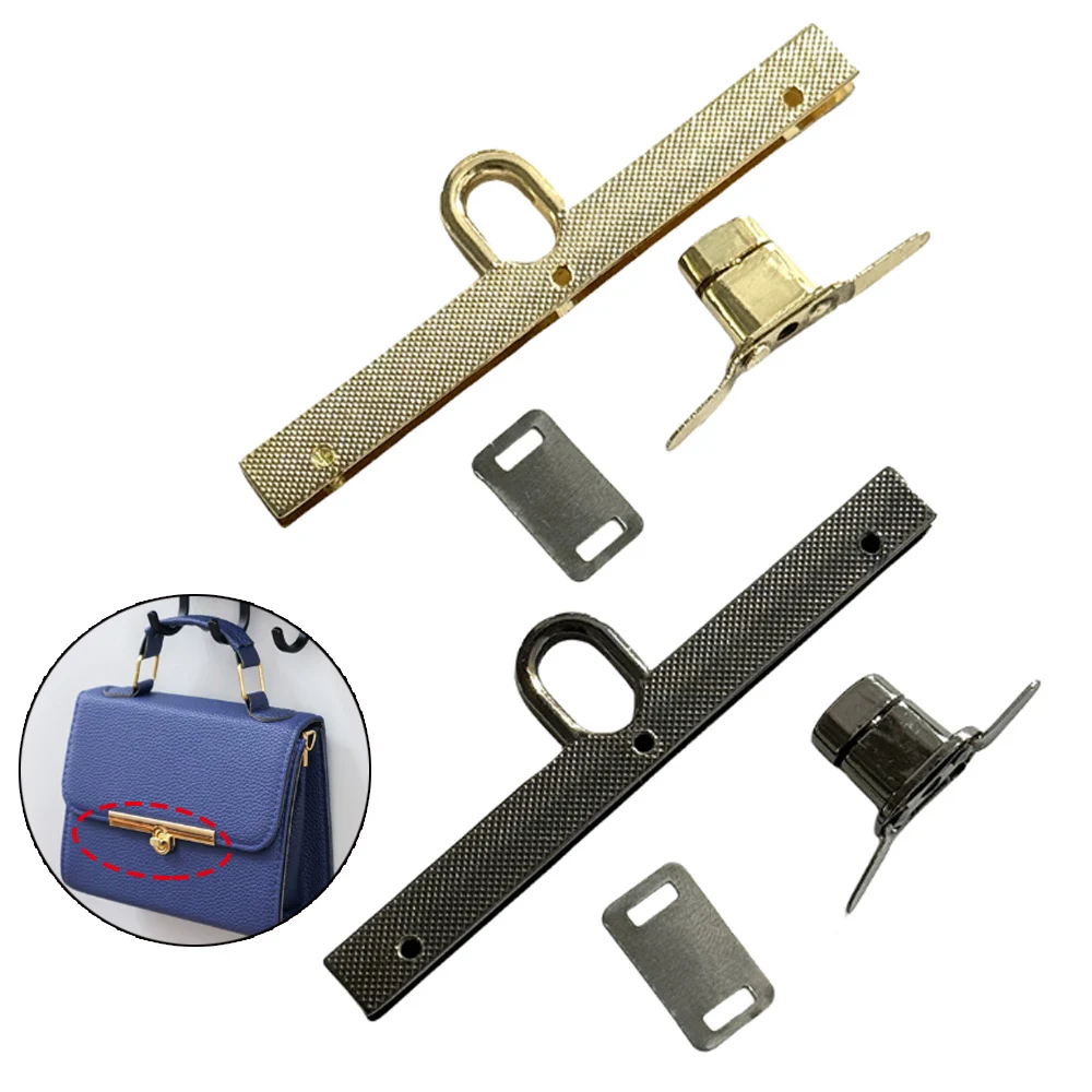 Long 9.8CM Alloy Fashion Clasp Turn Locks Twist Lock for Ladys' Handbag Craft Bag Replacement Purse DIY Handmade Bag Hardware