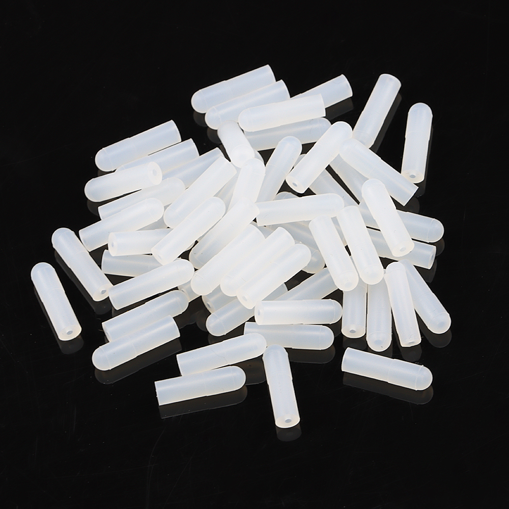 Aiguille de distribution avec capuchon en silicone, 50/100/200 pièces, aiguille à colle, couvercle de protection, aiguille de seringue, empêche la colle de solidification