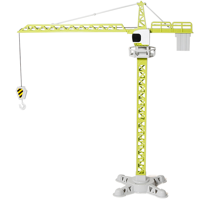 Liga de engenharia diecast torre guindaste clássico modelo de construção veículo carregador trator escavadeira brinquedos para meninos presente