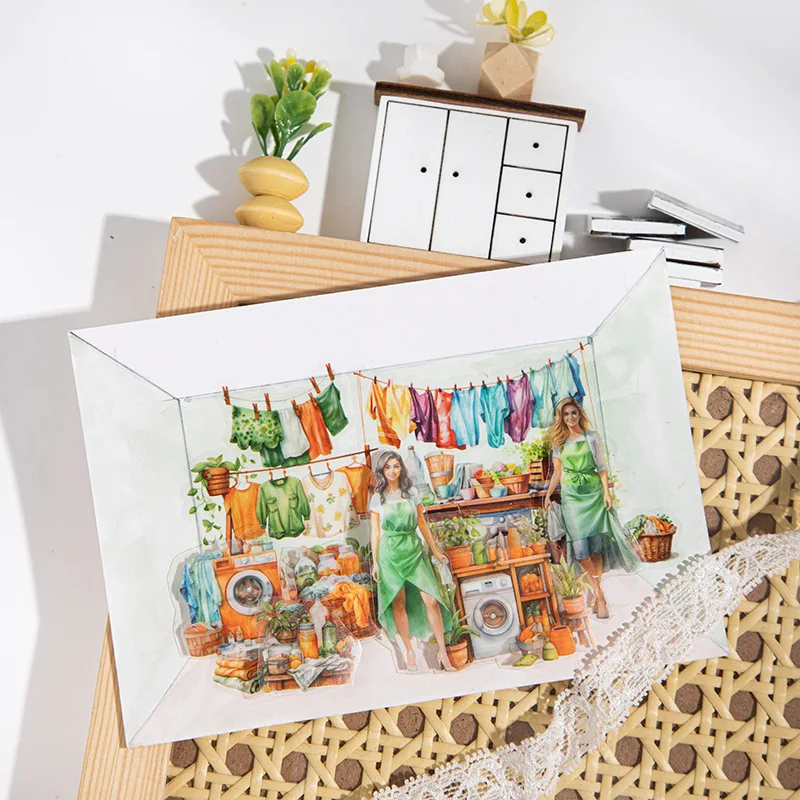 1pcs/1lot Decorative Adhesive Tapes  Weekend routine Junk Journal DIY Paper Japanese Masking Scrapbooking Stickers