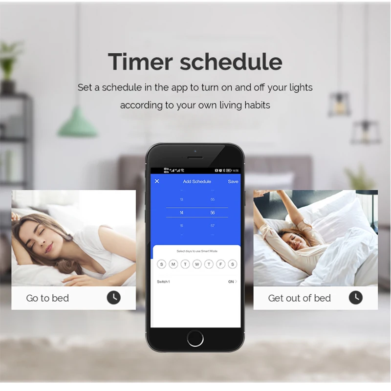 Выключатель Tuya DIY Модуль Wifi Smart Light Модуль 10A 100 - 240V Двусторонний пульт дистанционного управления приложением в сочетании с домашней страницей Alexa Google 1 / 2 / 3 / 4 Gang
