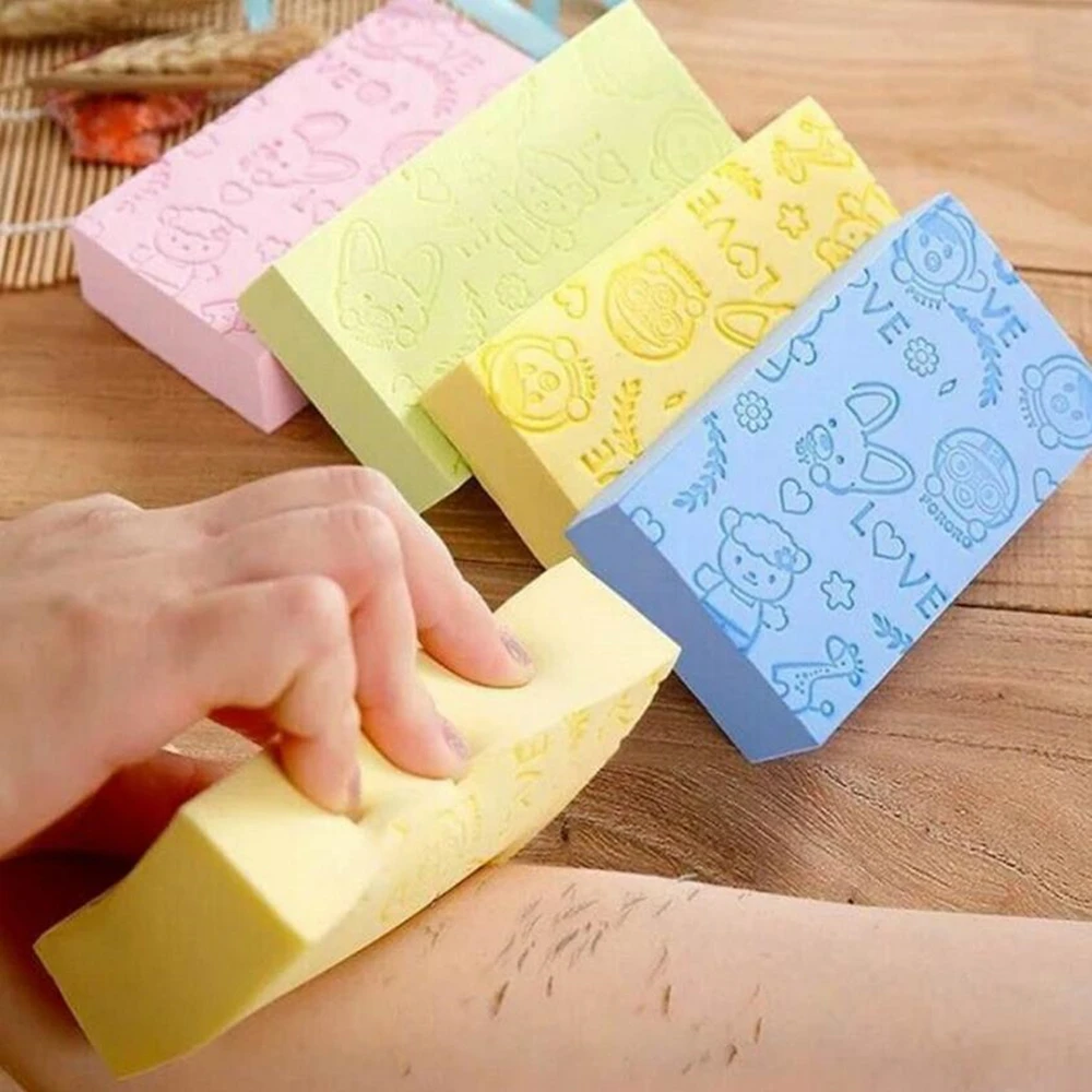 Soft Body Scrubber Bath Exfoliating Scrub ฟองน้ําแปรงอาบน้ํา Body Scrub Exfoliator ทําความสะอาดผิว Dead Skin Remover ชุดว่ายน้ําเครื่องมือ