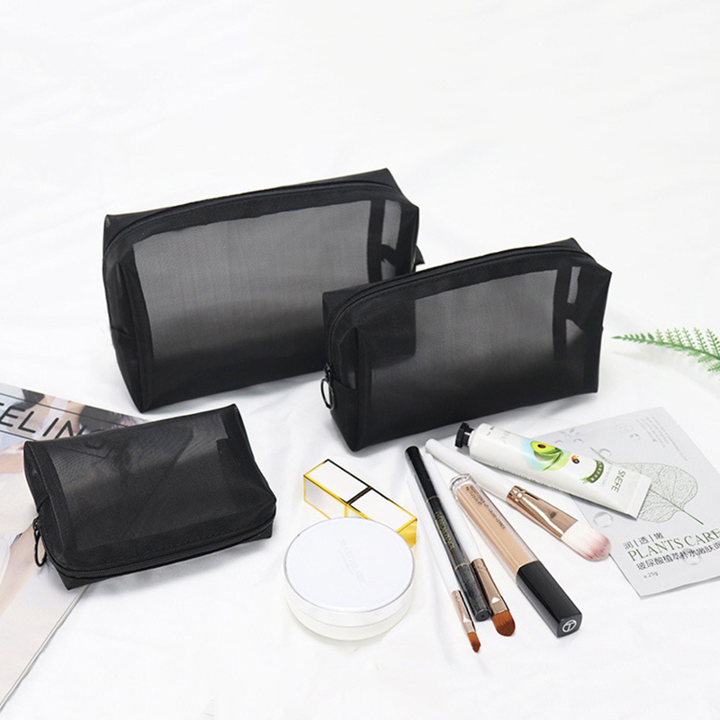 Bolsa de cosméticos simples para mulheres, de grande capacidade, impermeável, de viagem, embalagem de higiene pessoal portátil