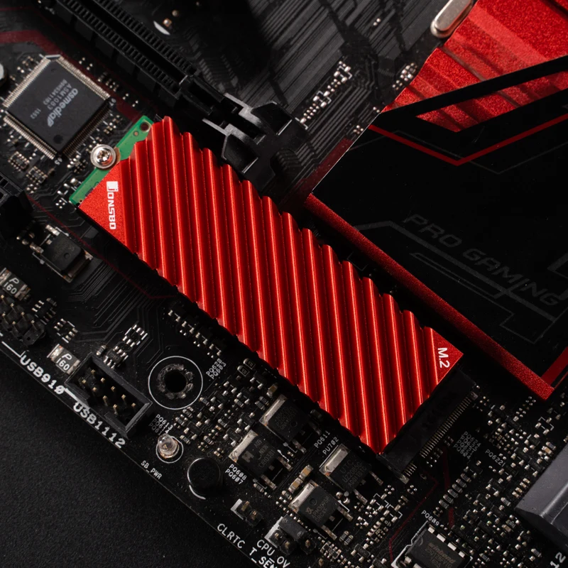 JONSBO M.2 SSD NVMe ความร้อน 2280 Solid State Hard Disk ฮีทซิงค์อลูมิเนียมพร้อมแผ่นความร้อน PC อุปกรณ์เสริม