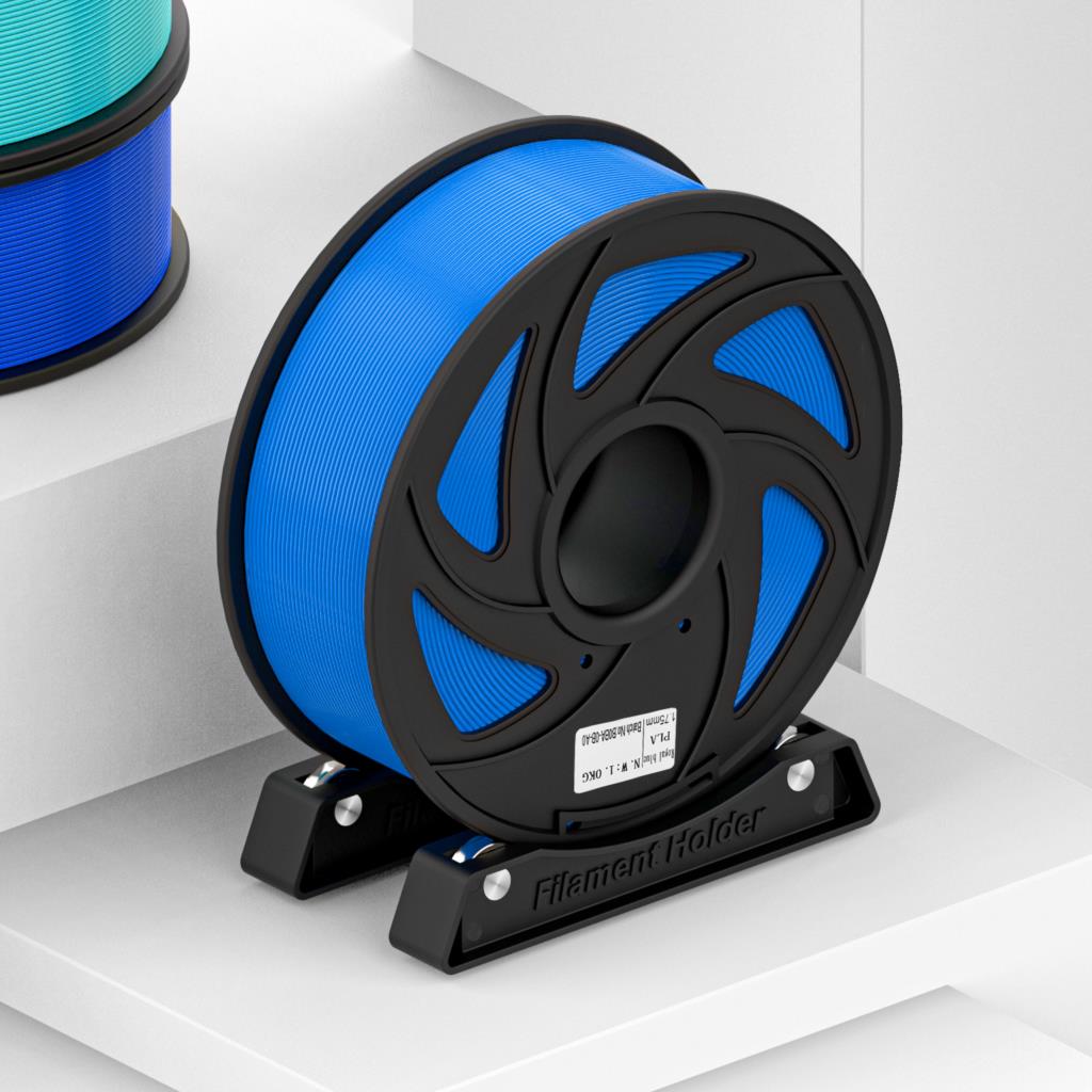 3D プリンタフィラメントスプールホルダー消耗品棚用品固定シート ABS PLA PETG 3D 印刷材料ラックトレイ黒