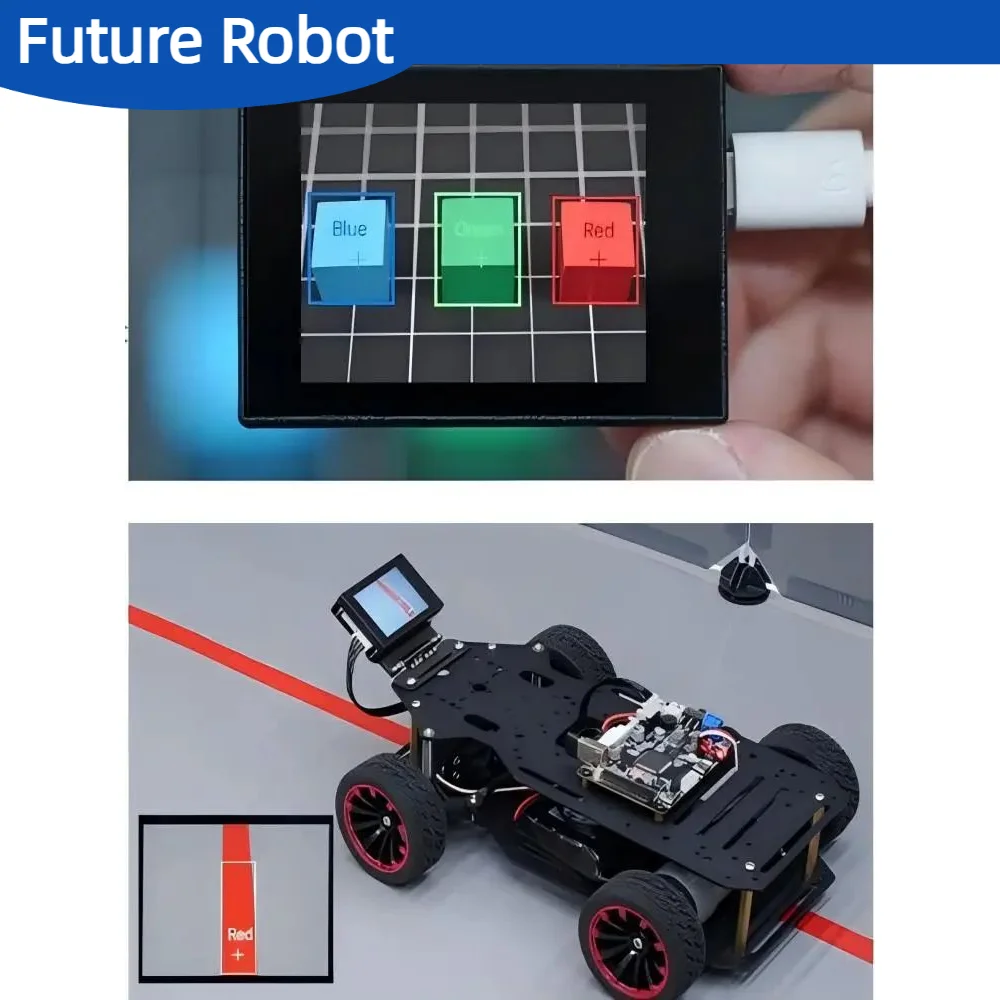 WonderMV K210 Visuelles Modul, Vision-Erkennungsmodul, Smart-Kamera, Python-Entwicklungsplatine, programmierbarer Canmv-Sensor für Roboter