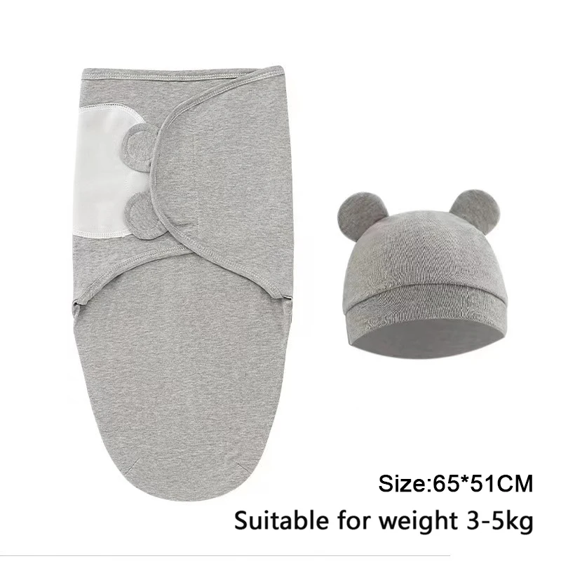 Sacos de dormir para bebés, capullo para recién nacidos, sobre envolvente, 100% algodón, manta para bebé de 0 a 6 meses, saco de dormir envolvente