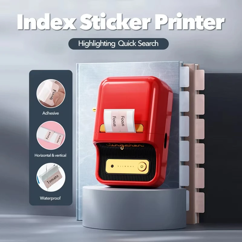 Niimbot B1 Label Printer Index Label Stickers Colorful Label For Marking/Classifying/Labelling B21 B3S Self-Adhesive Tag Niimbot
