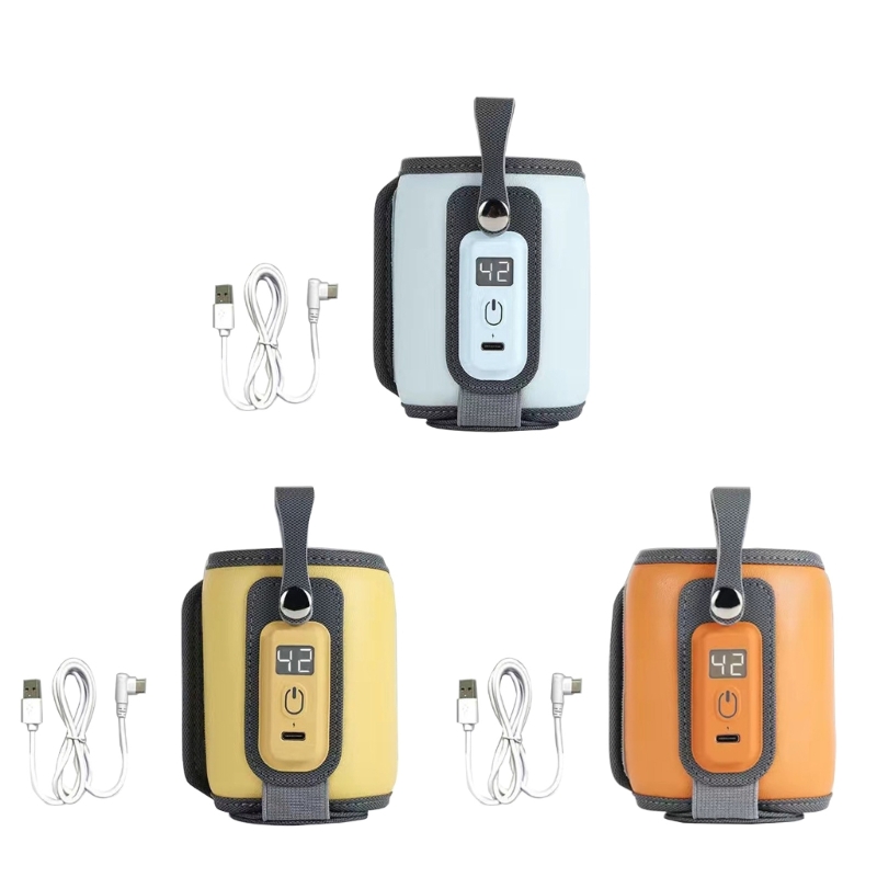 Baby Bottle Warmer 38° C-52℃ Portable Car Travel USB Baby Bottle Warmer Durable