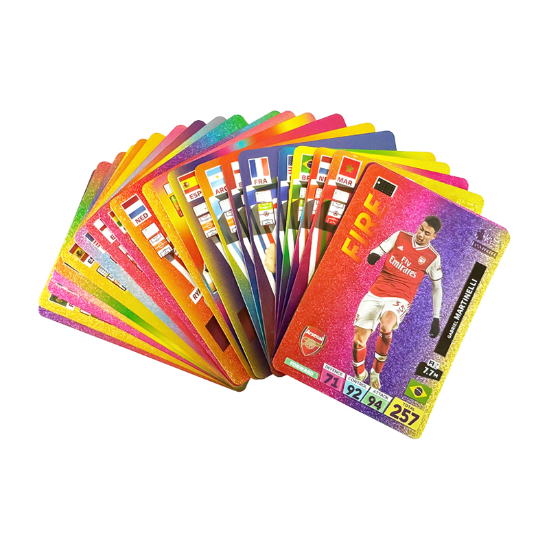 27-55 ชิ้น Ballsuperstar การ์ดสี Star Limited Edition Signature Series Trading ฟุตบอล Player การ์ดพัดลมเด็กชุดของขวัญ