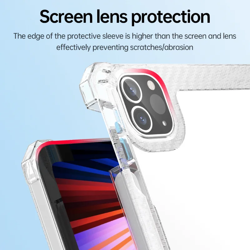 Funda transparente para iPad 2022 Pro 11 10. a generación 10,9 Air 5 4 10,2 7/9th 2021 Mini 6 10,5 2018 9,7 5th 6th 12 9