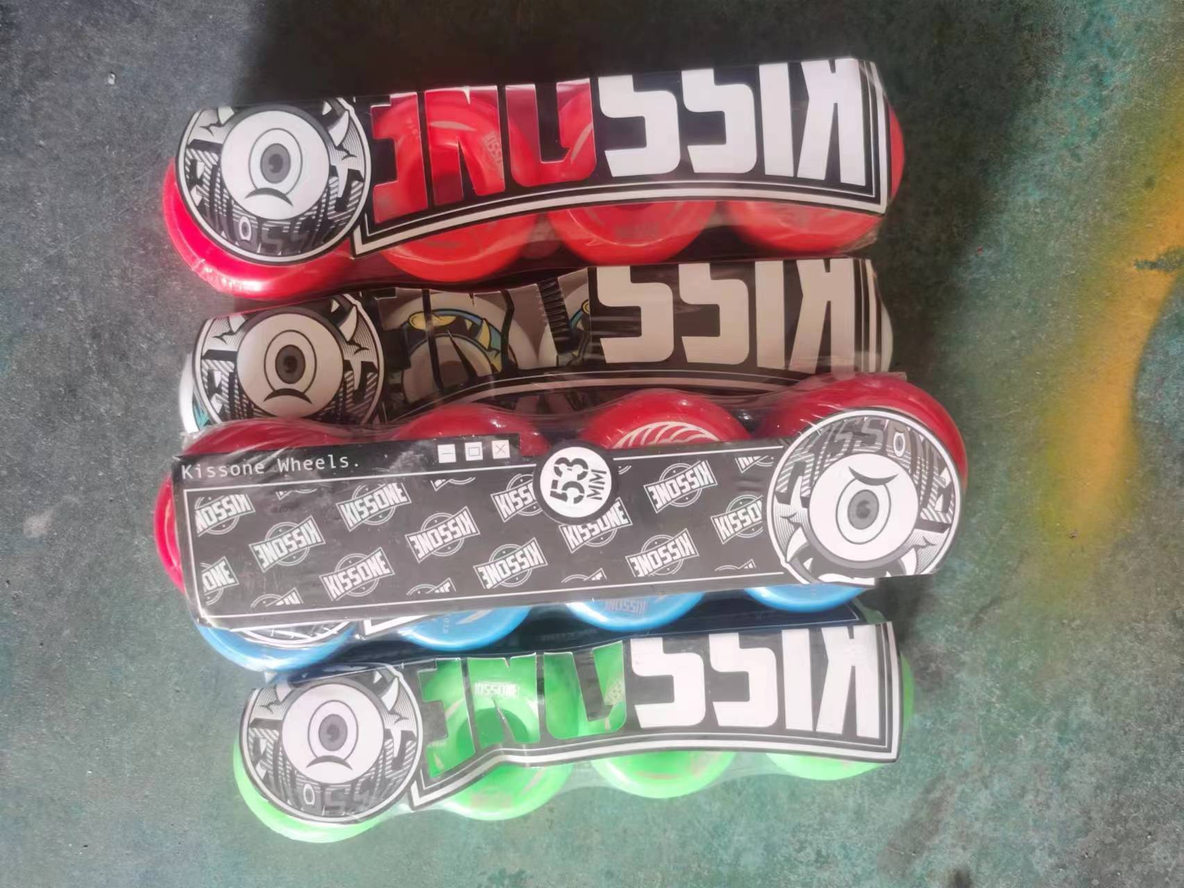 Roda de skate com corte pro roda dura 52mm 53mm 101a 4 peças cônica formato completo