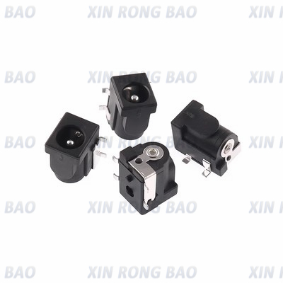 10pcs smd DC-005 DC-050 DC-Steckdosen stecker dc005 5.5*2,1mm 5.5*2,5mm 2,1/2,5 Buchse rund um die Nadel schwarz