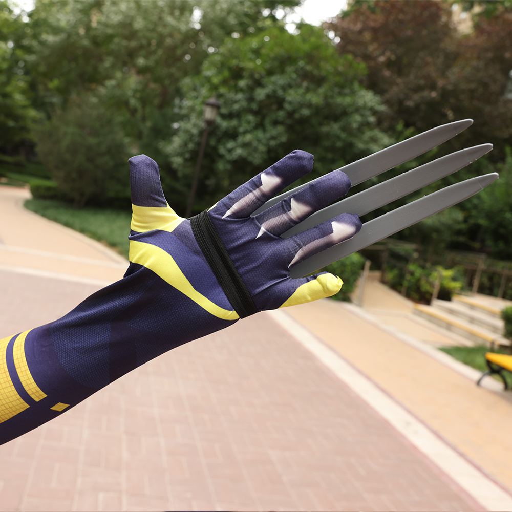 WOLVERINE Logan Battle Suit Costume per bambini Adulti Deadpool 3 Personaggio del film Cosplay Zampe di lupo Artigli Maschera Regalo di Natale