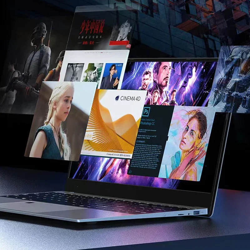AKPAD AMD ラップトップ Ryzen 7 2700U、36GB RAM、2TB SSD、メタルボディ、Bluetooth、Windows 11 Pro、ポータブル ゲーム IPS ラップトップ