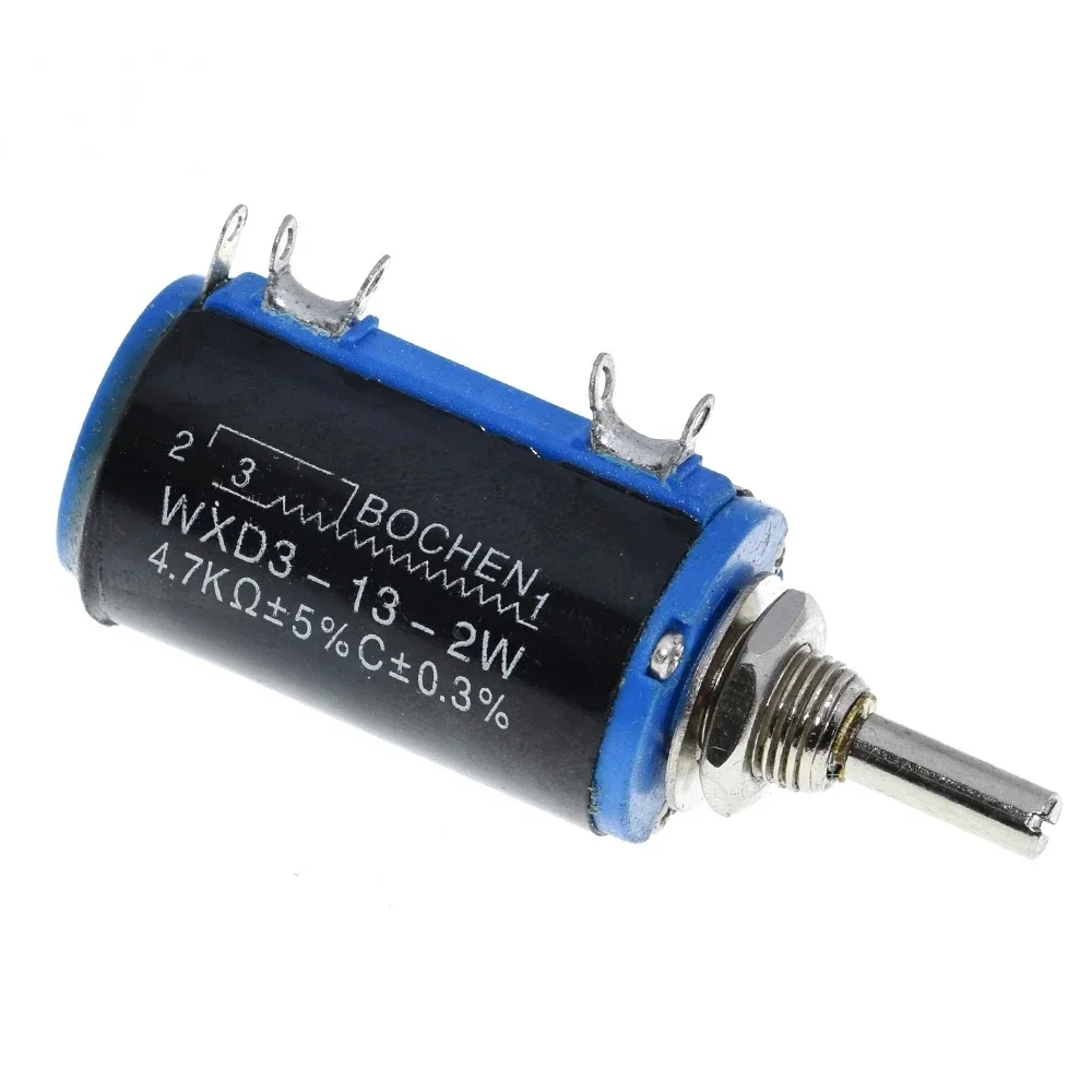 WXD3-13-2W 10K 100/220/470/680 Ohm WXD3-13 2W Wirewound Multi-Turn Potentiometer 1K 2.2K 4.7K 5.6K 6.8K 47K 100K Rotary Switch