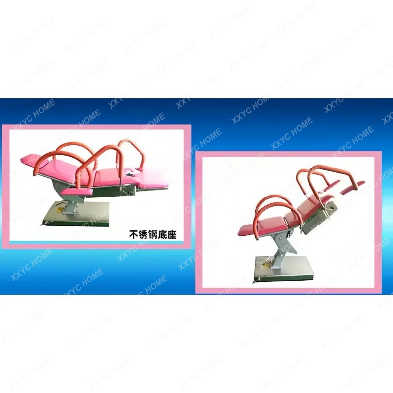Electric gynecological examination bed Medical delivery Comprehensive electric pink pull-out examination table