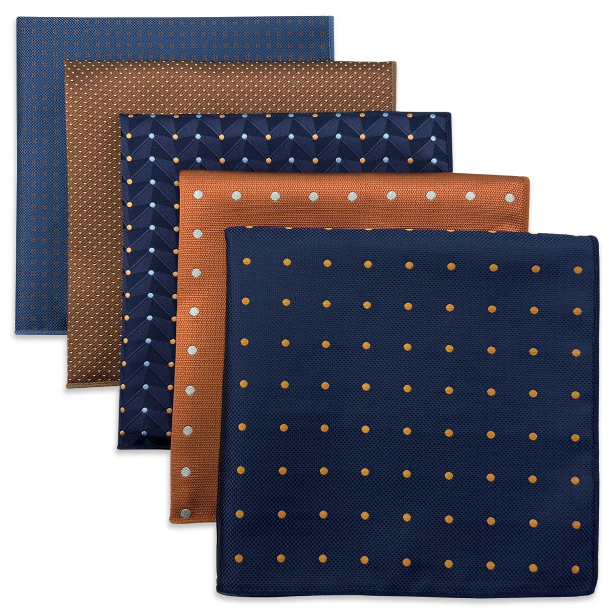 2025 ใหม่ 5 ชิ้น Mens Pocket Square CLASSIC ASSORTED ผ้าเช็ดหน้างานแต่งงานแฟชั่น Bundle