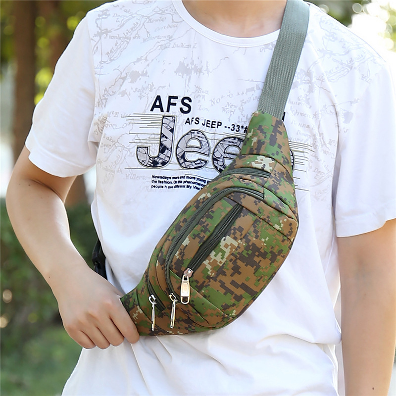 New Outdoor Multi Functional Mobile Waist Sports Fashion Camouflage Chest Bagwaist Bag
