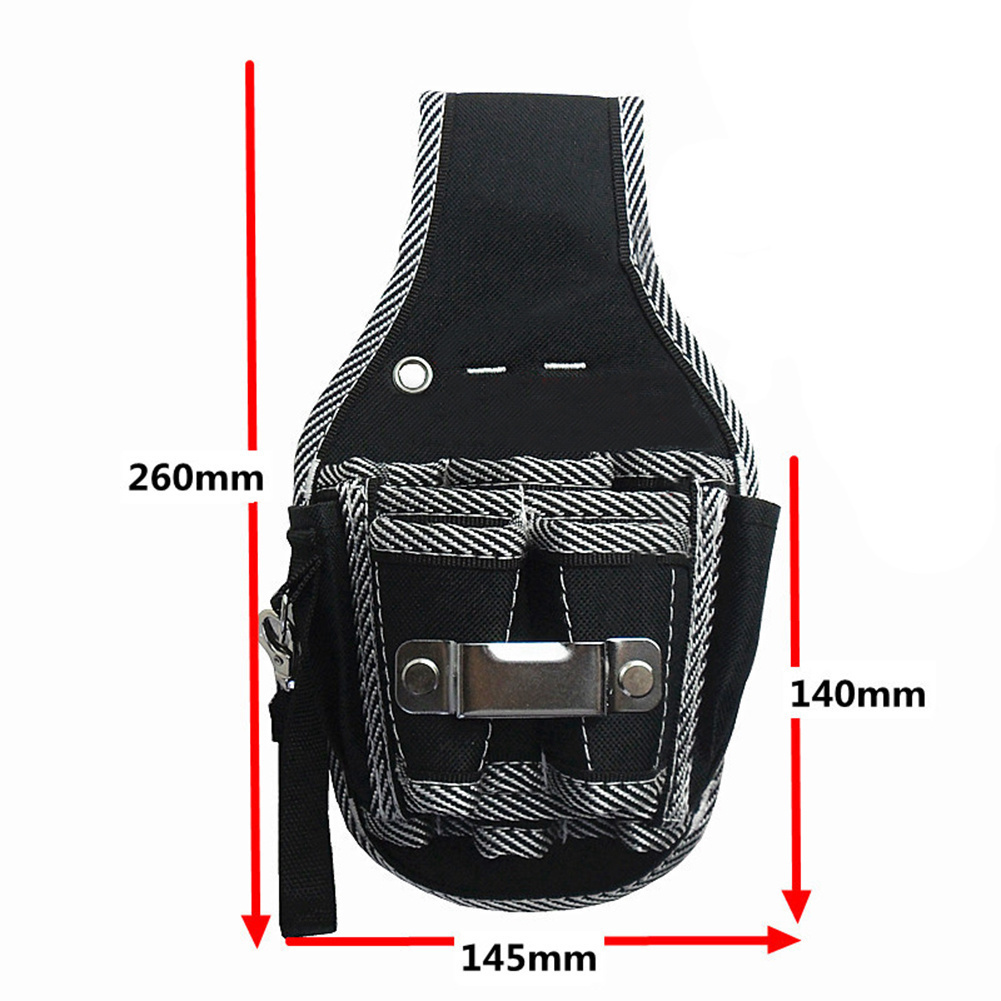 Multifunctional Tool Bag Nylon Fabric Tool Belt Screwdriver Kit Holder Tool Bag Pocket Pouch Bag Electrician Waist Pocket Case