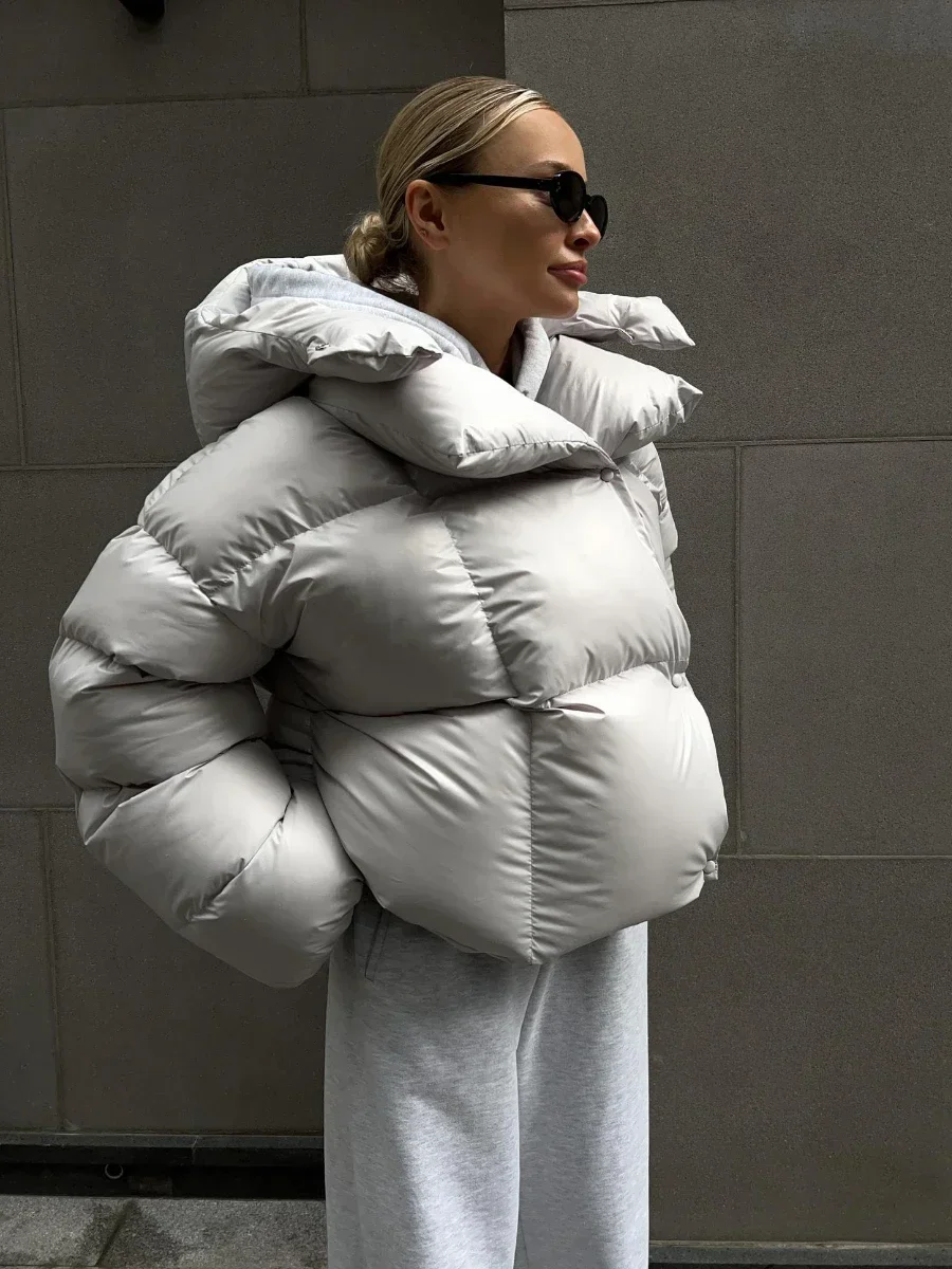 Wolfeel ฤดูหนาวผ้าฝ้ายปักเป้าแจ็คเก็ตผู้หญิงหลวม Parkas Coat Vintage ขนมปังแจ็คเก็ต Outwear สํานักงานสุภาพสตรี Quilted Jacket