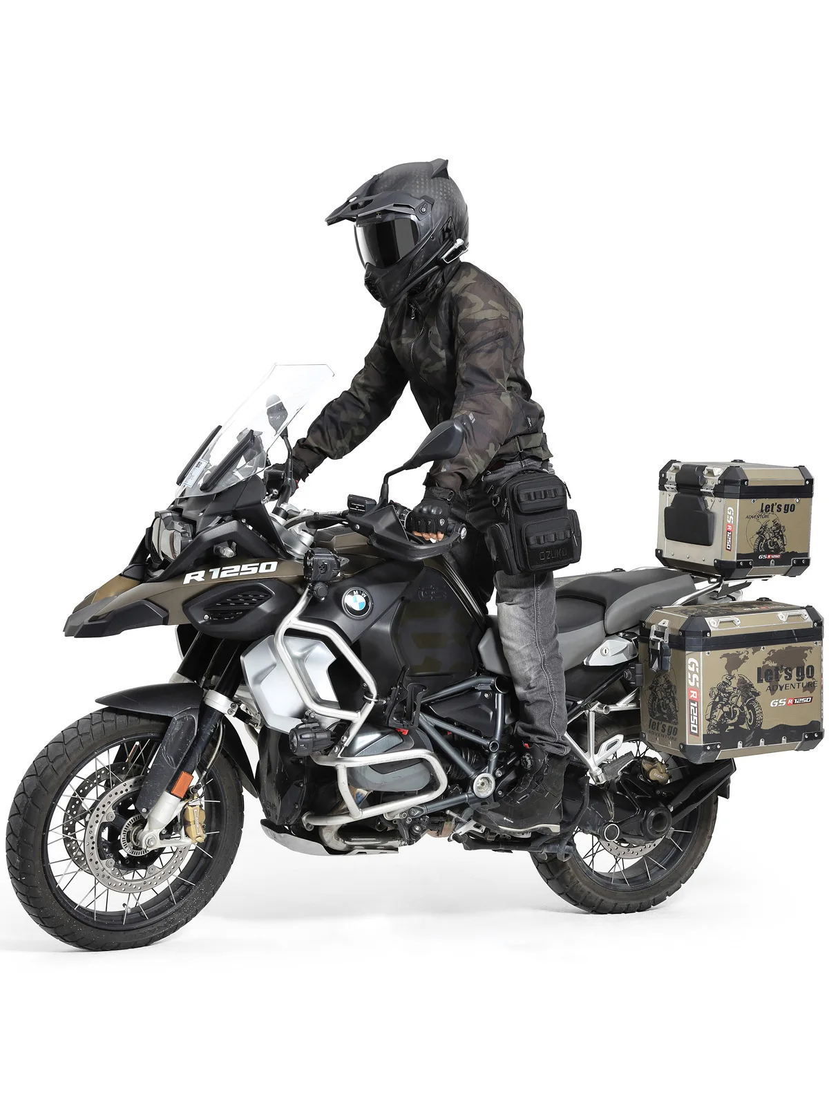 OZUKO Motorrad Taktische Reisetasche Taille Bein Tasche Männer Hüfte Bum Pack Bein Seite Tasche Fahrt Taschen Outdoor Casual Fanny Pack Tasche