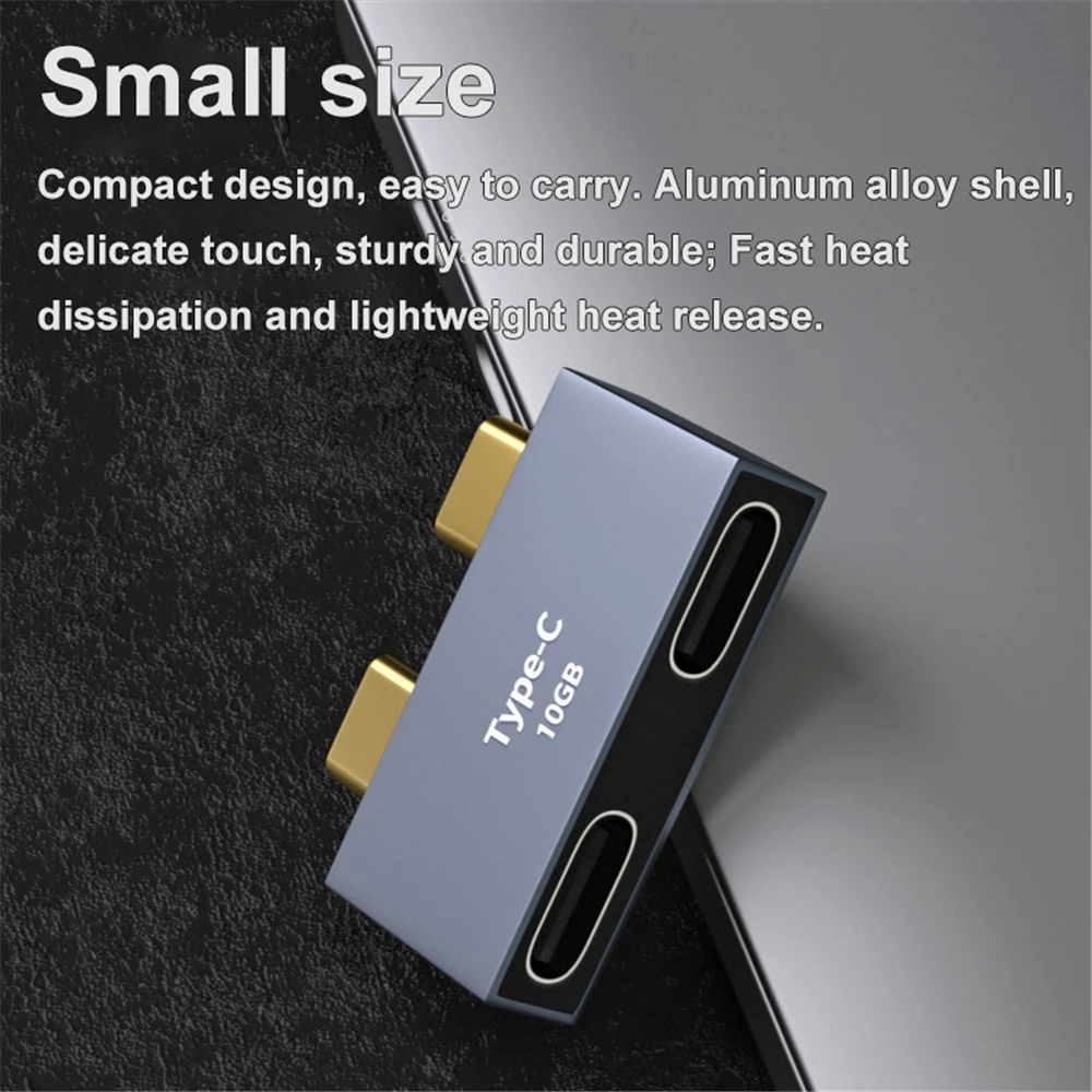 Adaptador de base de expansión de transmisión tipo C para MacBook Thunderbolt 3 USB C HUB adaptador de aleación Dual tipo C para extensor de PC portátil