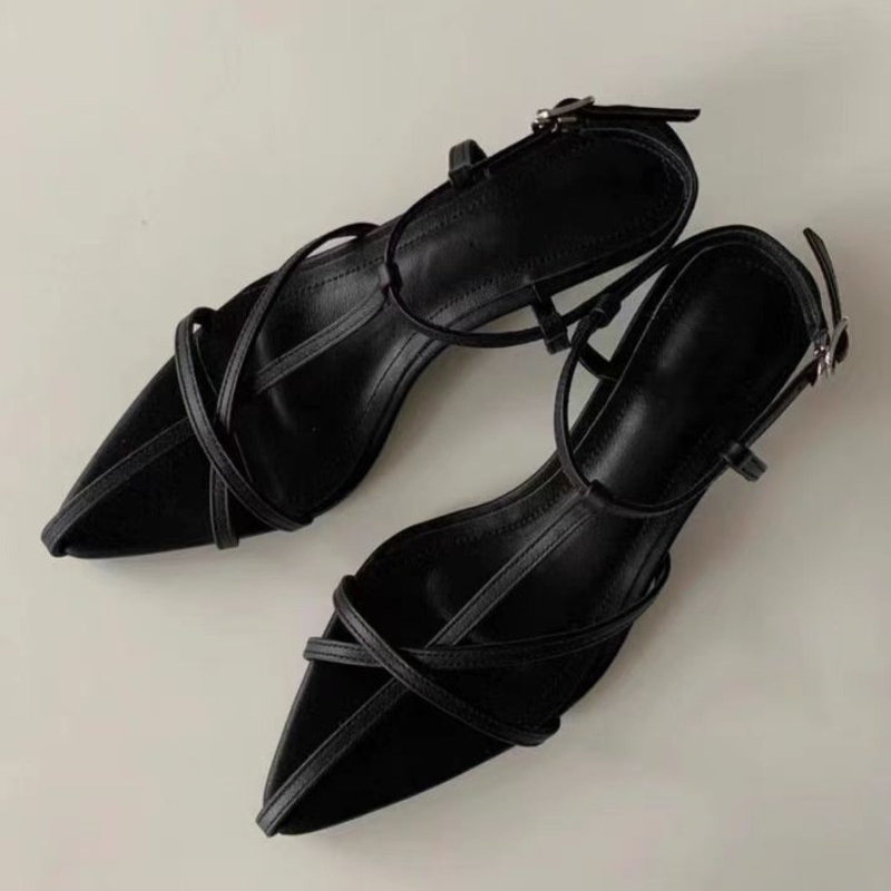 Женские сандалии, летние новые модные женские туфли-гладиаторы с узким ремешком, модельные туфли на тонком низком каблуке с ремешком на щиколотке, вечерние туфли