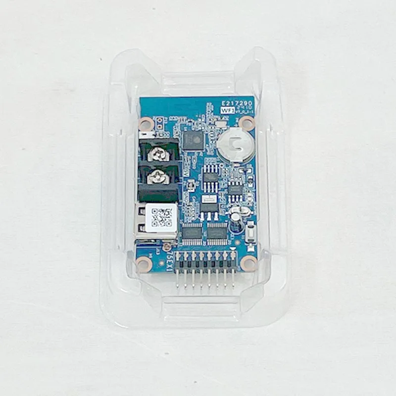Huidu HD-WF1 controlador RGB HUB75 a todo Color pantalla LED animación de píxeles LED señalización Digital WiFi tarjeta de Control de puerto USB