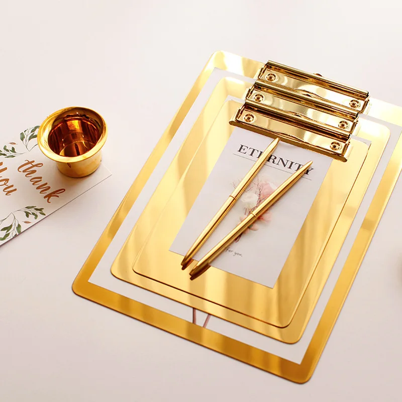 Carpeta de tablero con Clip de Metal, Clips de escritura A4 multifuncionales, abrazadera para tablero, portapapeles de papel, placa colgante, boceto, oficina para estudiantes