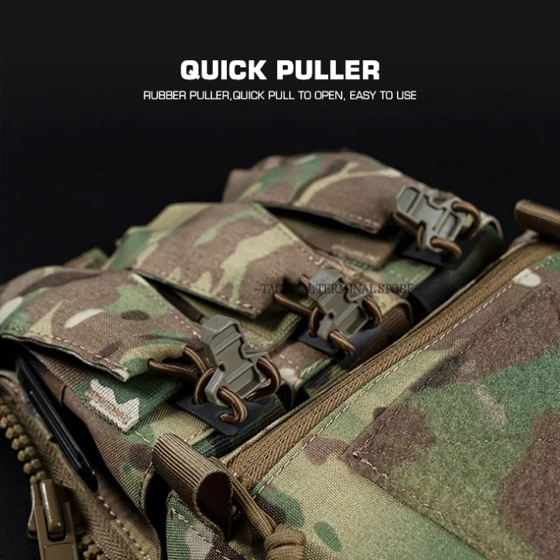 Assault Adapt Banger Pannello posteriore Zip sul pacchetto posteriore Gilet tattico GP Pouch Multitools Pocket FCPC V5 Portapiatti Accessori Borsa