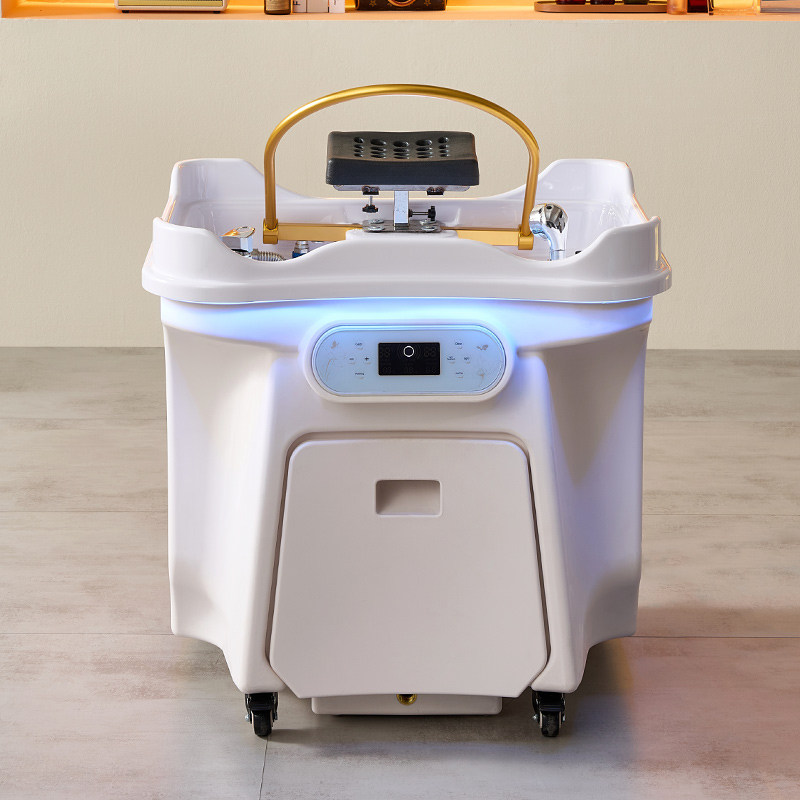 Friseursalon Lagerung Wasser Kopf Spa Becken tragbare Haarwäsche Massage mobile Shampoo Waschbecken Becken