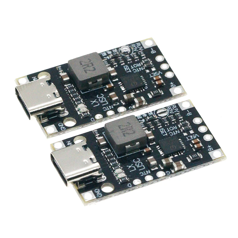 Тип-C USB 2-3S BMS 15 Вт 8,4 в 12,6 в а литиевый аккумулятор зарядный модуль с повышением с сбалансированной поддержкой быстрой зарядки с индикатором