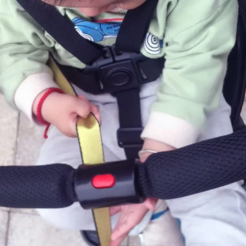 Universal Baby 5 จุดสายรัดเข็มขัดนิรภัยเข็มขัดนิรภัยสําหรับรถเข็นเด็กเก้าอี้สูง Pram Buggy เด็กเด็กรถเข็นเด็ก