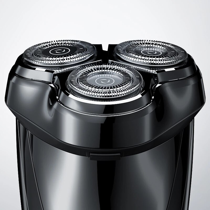 Enchen barbeador elétrico 3d blackstone 3 ipx7 à prova dwaterproof água navalha molhado e seco dupla utilização rosto barba bateria display digital para homem