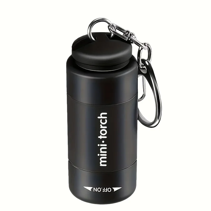 Linterna LED Micro de bolsillo, llavero portátil recargable por USB, linterna impermeable para el hogar, senderismo al aire libre, Camping
