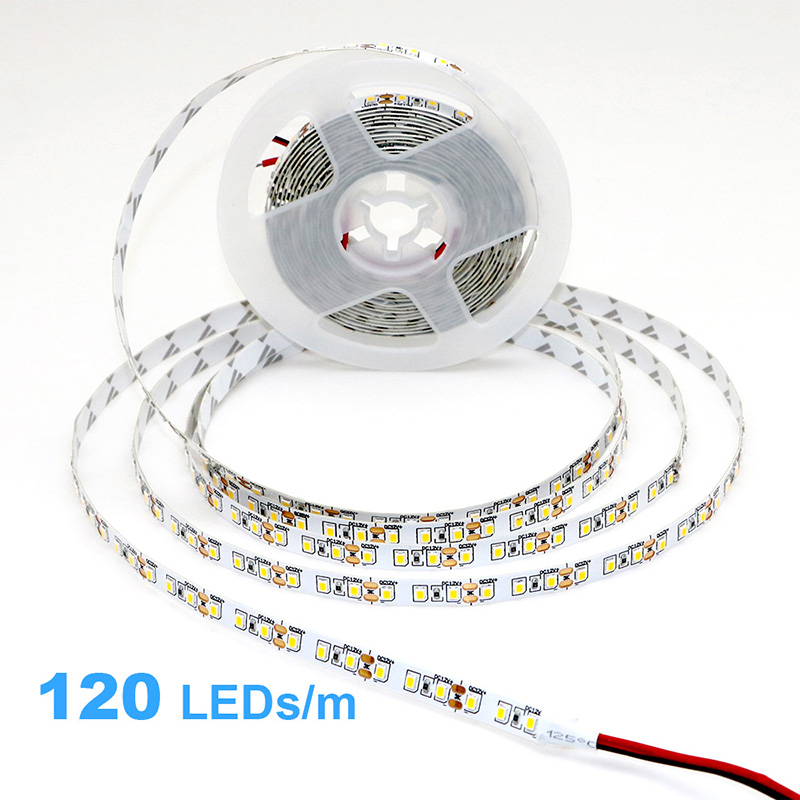 2835 5M 300 600 1200LEDs LED Strip DC12V 24V 120LEDs/m Home Waterproof IP65 Lamp Strip Flexible And Cuttable Soft Lamp Bar