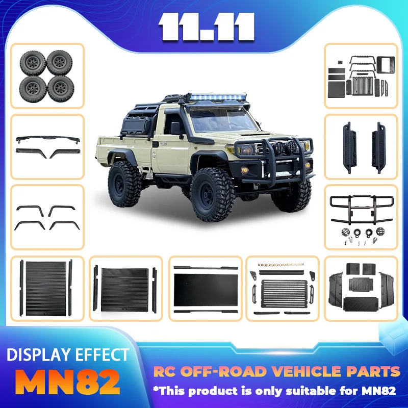 Semi-trailer Short Trailer Off-road Vehicle Accessories Shell Upgrade Modification Suitable for Remote Control Car MN-82