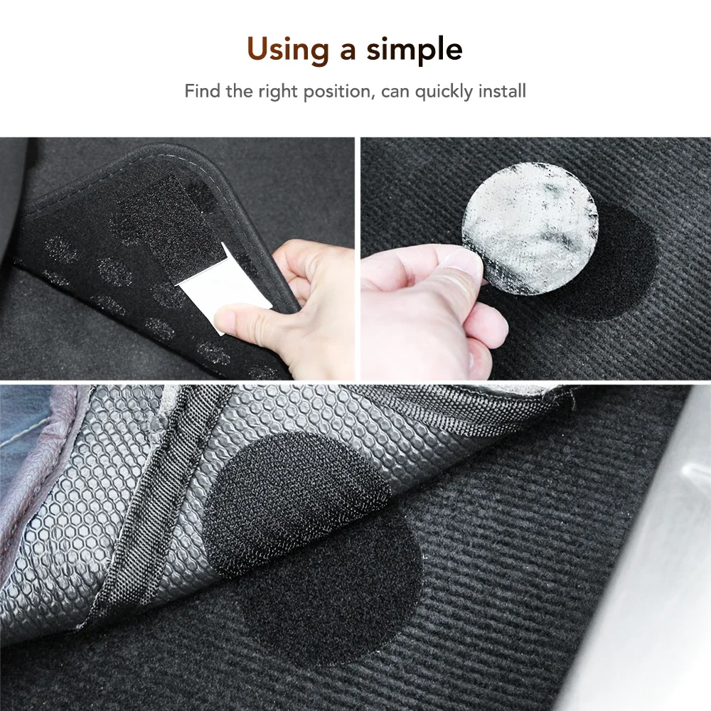 Car Partners-Ruban adhésif pour tapis de voiture, Autocollant de fixation auto-adhésif, Polymères, Fiosphtools universels, Accessoires auto, 5 pièces