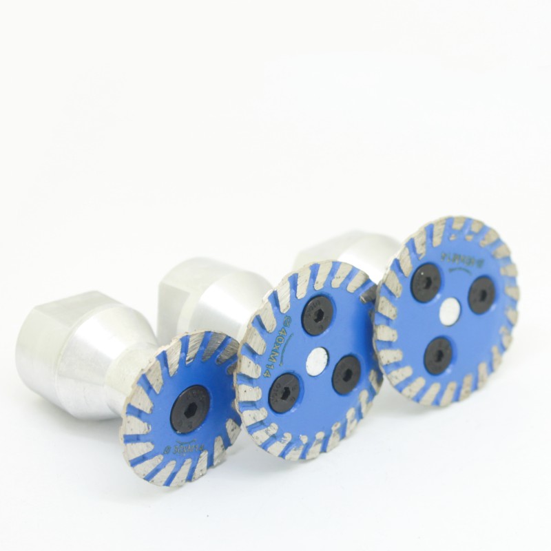 Mini Diamond Saw BIade M14 Thread With RemovabIe FIange Turbo Cutting Disc for Granite Marble Stone Concrete cutting  tool