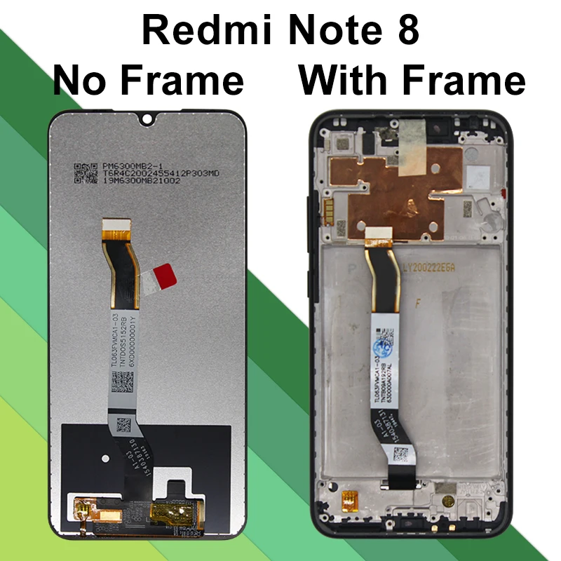 Tela IPS para Xiaomi Redmi Note 8, LCD Touch Digitizer, Peças de Reposição, M1908C3JG, Nota 8 Pro, M1906G7G