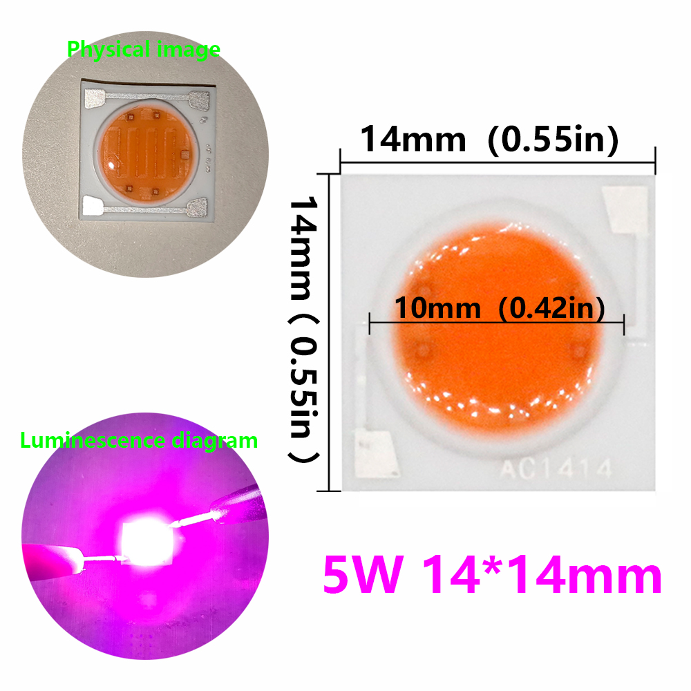 LED Grow Light 5W 10W 20W 30W 50W Full Spectrum COB LED ชิป 220V ไม่จําเป็นต้องไดร์เวอร์ Phyto โคมไฟสําหรับโรงงานในร่ม light ต้นกล้าโคมไฟ