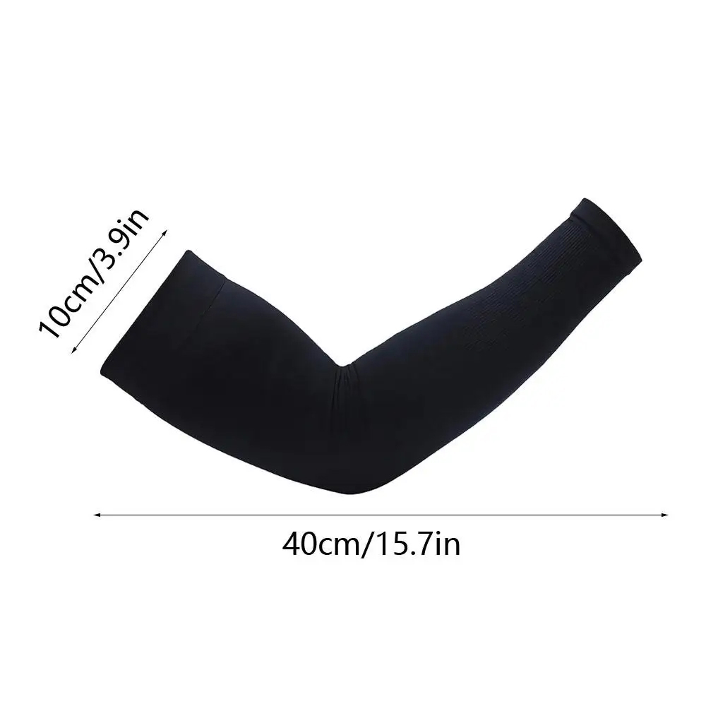 Mangas de brazo de protección solar para hombre, protección UV para bicicleta, correr, ciclismo, protector solar, fresco, seda de hielo