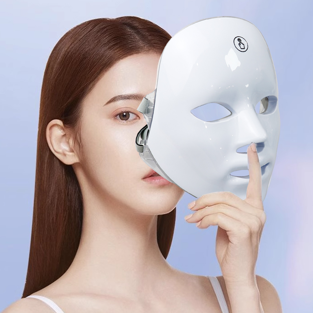Carga usb 7 cores máscara facial led led fóton terapia máscara de beleza anti envelhecimento rejuvenescimento da pele face lifting clareamento cuidados com a pele